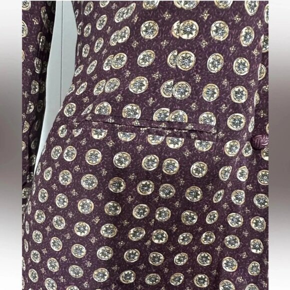 NWT VTG 90's Norton McNaughton Womens Burgundy Wine Blazer Jacket Rayon Sz 6P - Picture 4 of 9